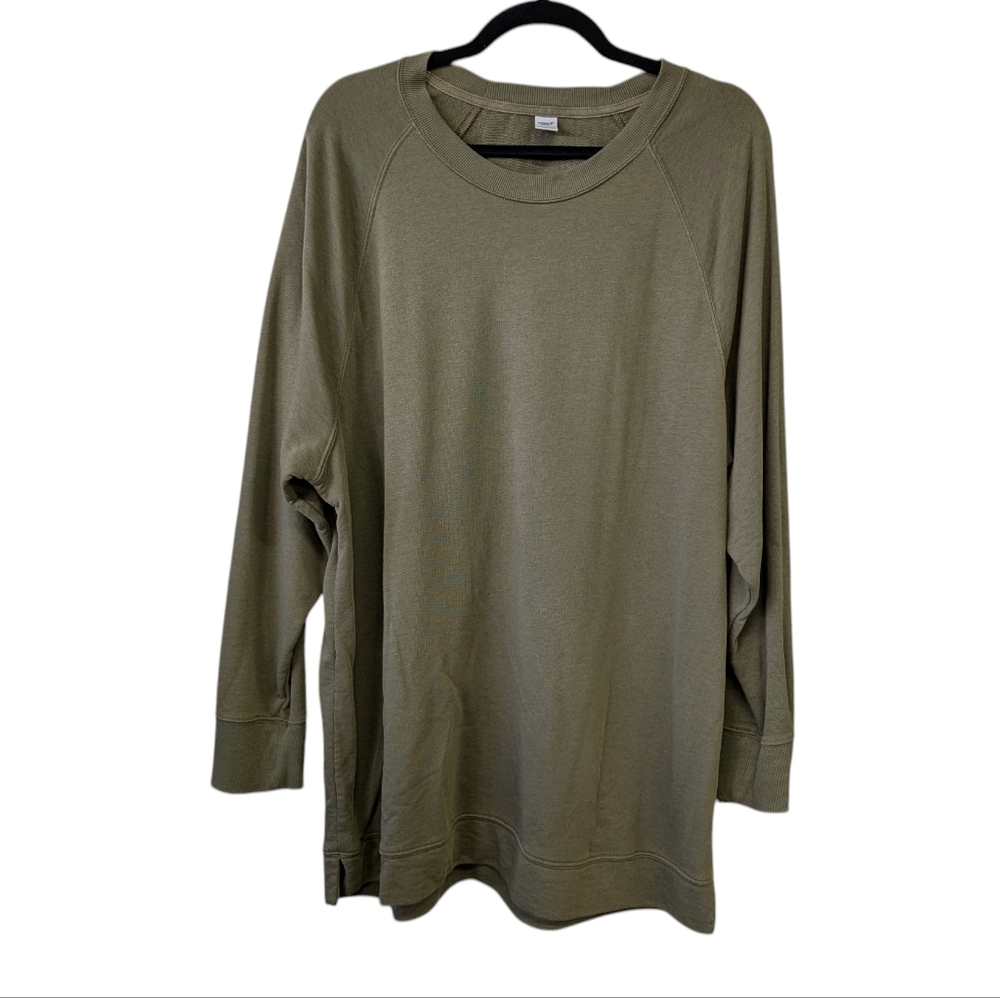 Old Navy Active Green Tunic Length Lightweight Sweater XL